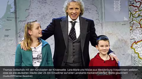 ZDF Wetten dass, Landkartenwette